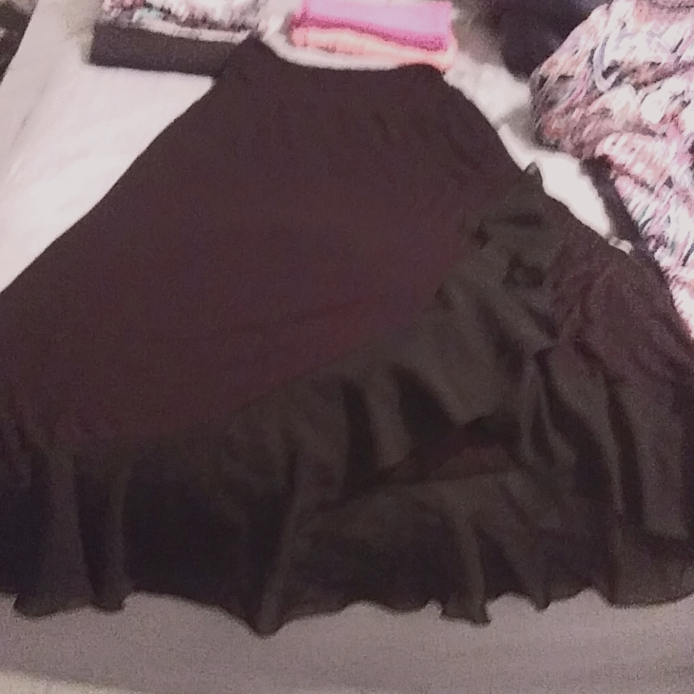 Black long skirt size small